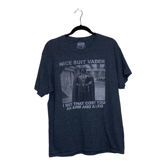 Starwars short sleeves gray Darth Vader T shirt size XL - Picture 4 of 4